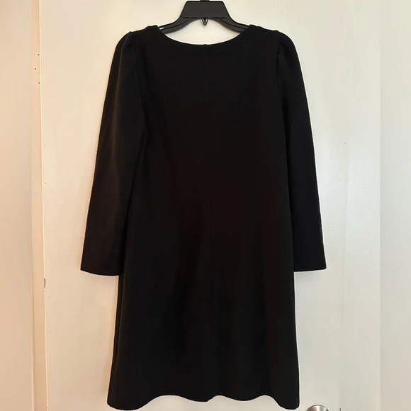 Small Gap Long Sleeve Black Dress with Zipper Pockets - Picture 2 of 4